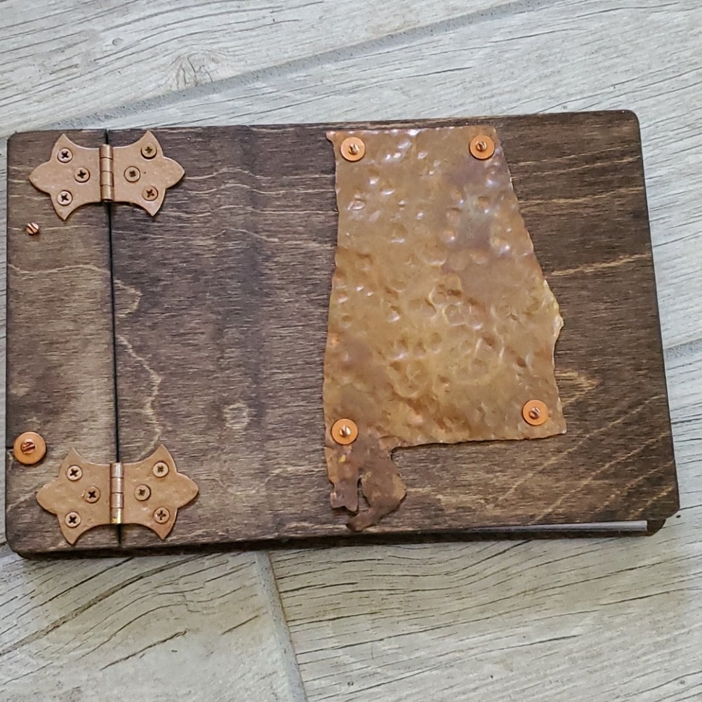 NWOT Wooden and Copper Alabama Picture Album